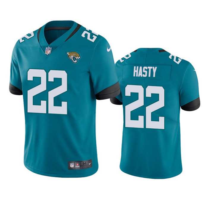 Men & Women & Youth Jacksonville Jaguars #22 JaMycal Hasty Teal Vapor Untouchable Limited Stitched Jersey